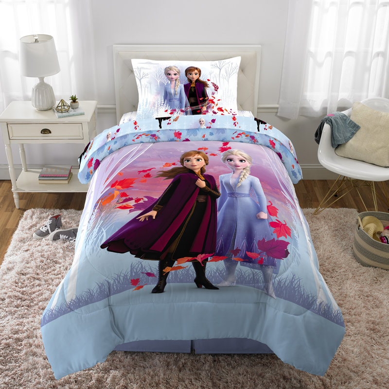 Franco Manufacturing Frozen 2 Fall Foliage Reversible Comforter Set Reviews Wayfair